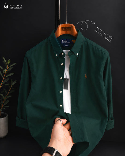 Men's Premium Shirts - Dark Green