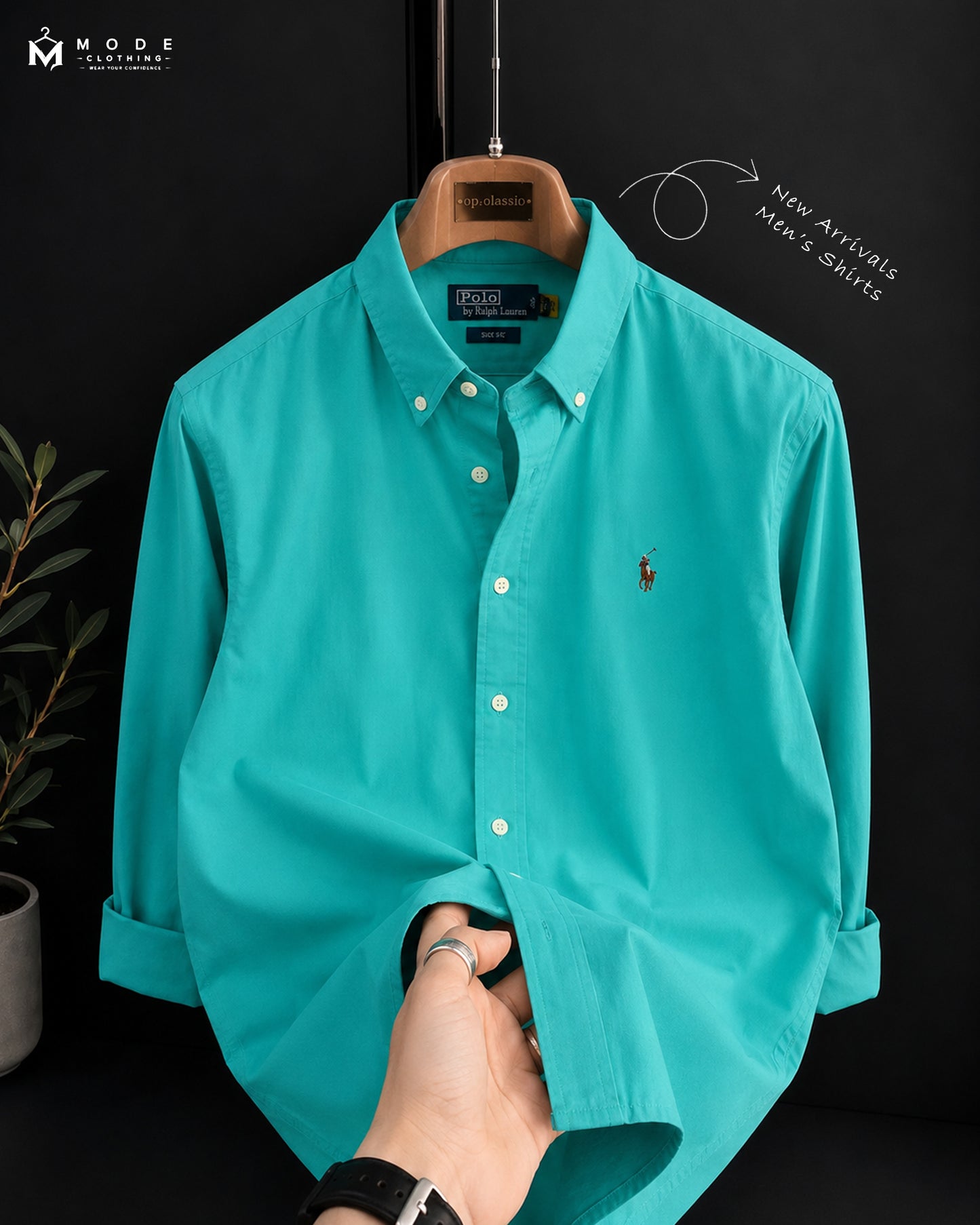 Men's Premium Shirts - Cyan