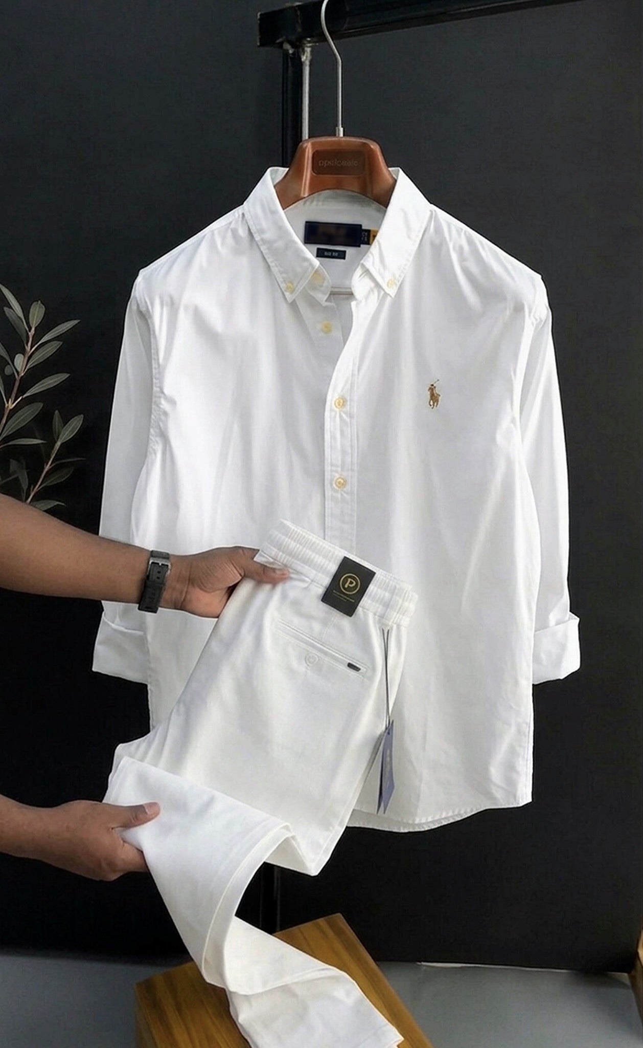 Premium Formals Men Set – White/White